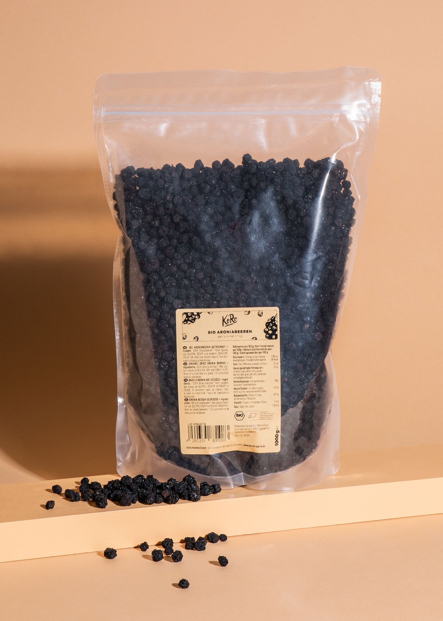 Getrocknete Bio Aroniabeeren 1 kg