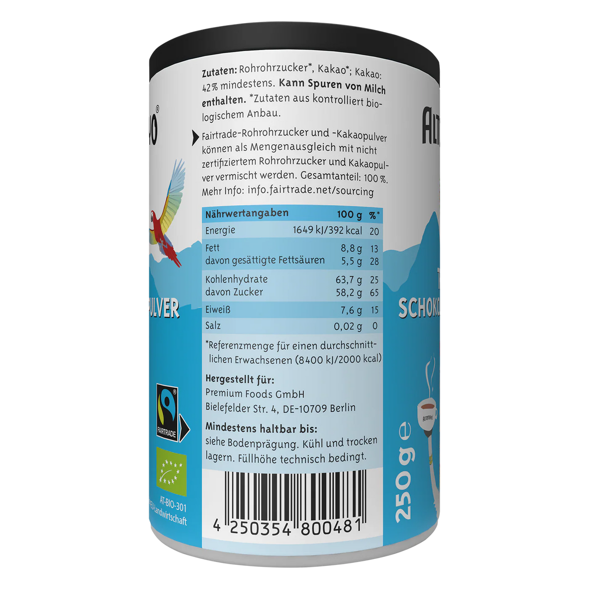 ALTOMAYO Fairtrade Trinkschokolade | Pulver 250g