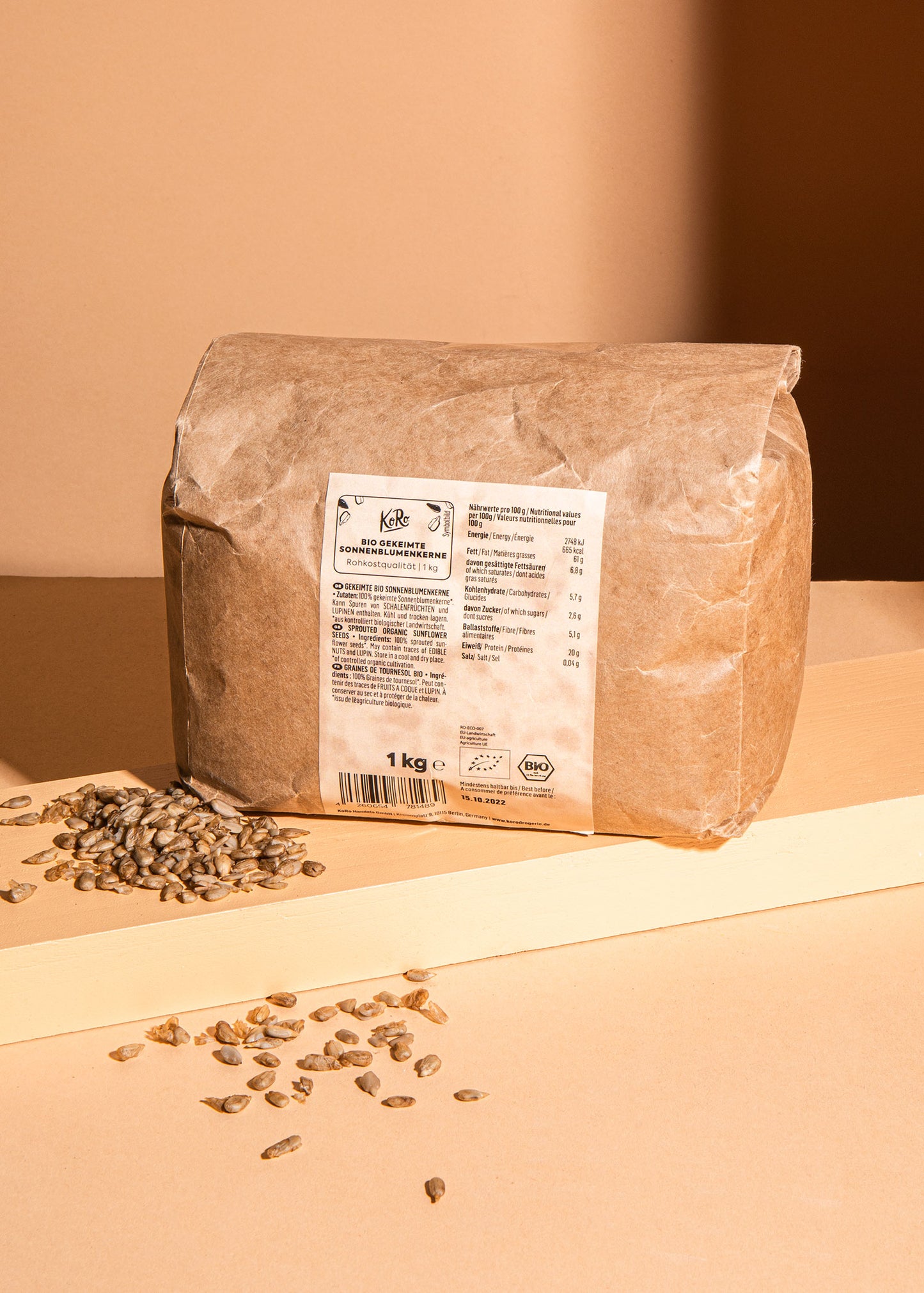 Gekeimte Bio Sonnenblumenkerne 1 kg