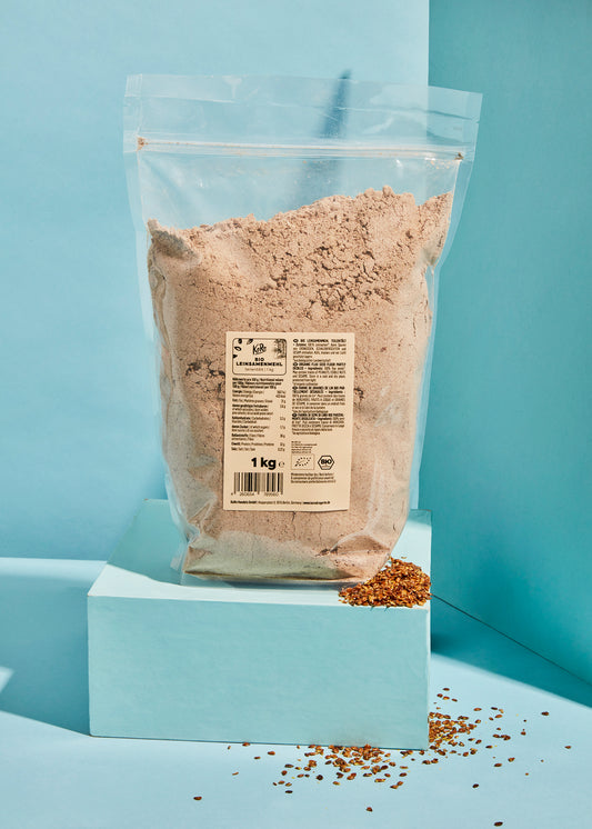 Teilentöltes Bio Leinsamenmehl 1 kg