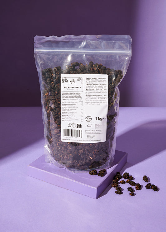 Schwarze Bio Maulbeeren 1 kg